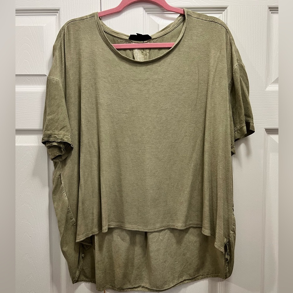 High-Low Distressed Tee